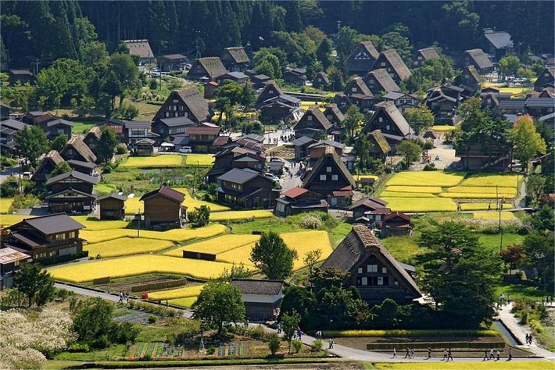 World Heritage Shirakawago Gassho Frame Housing Community